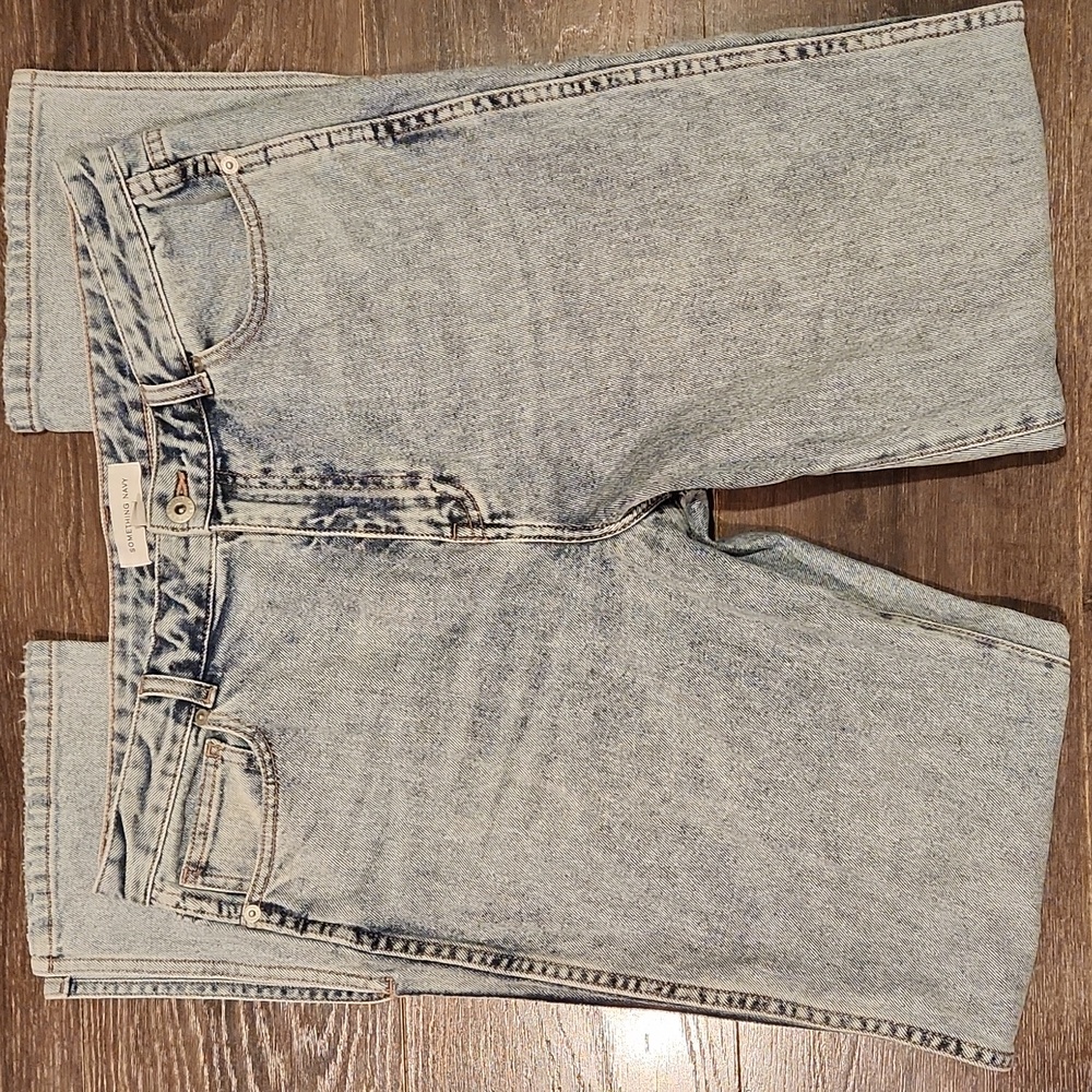 ❤️ NWOT! SOMETHING NAVY NINA HIGH RISE SLIM FIT SPLIT HEM JEANS, 14 (32) - Picture 5 of 12
